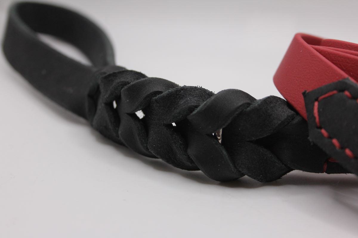 Biothane® Leine 'Montis Braid' – geflochtenes Fettleder, 1 m bis 2 m, mit oder ohne Handschlaufe